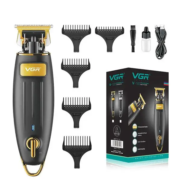 Машинка для стрижки волос беспроводная и триммер мужской (VGR-192)