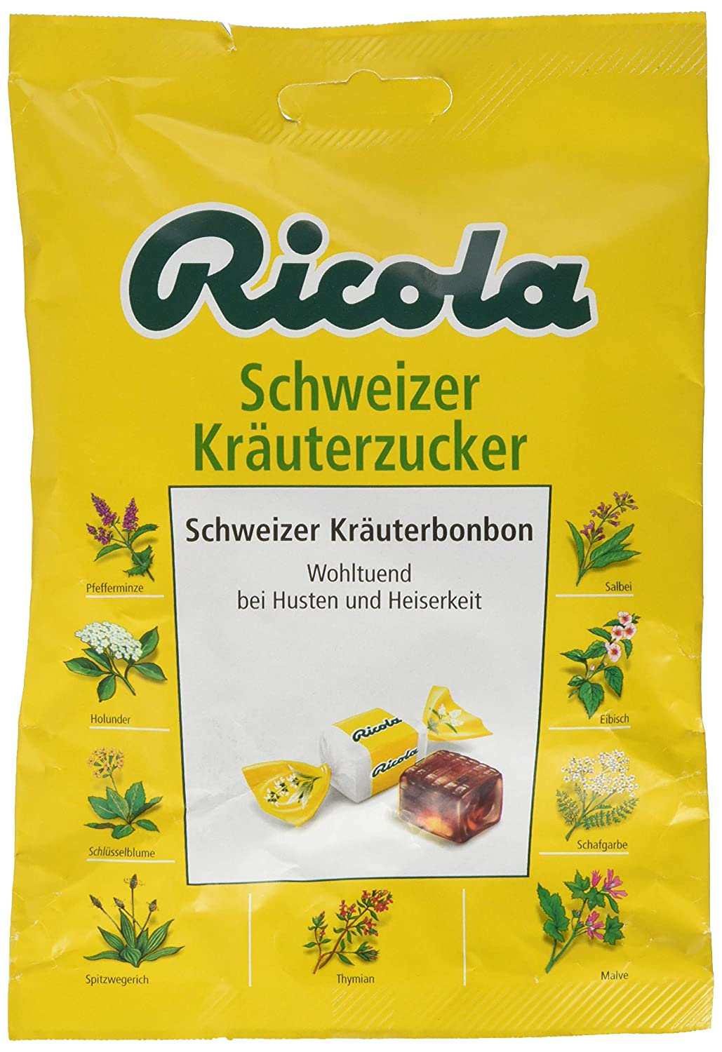 Льодяники Schweizer Kräuterzucker Ricola 75 г PD29 (P-6910806230667)