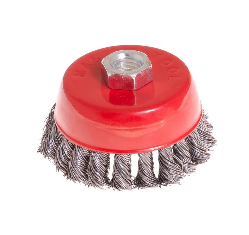 Щітка торцева MasterTool GM із плетеного дроту D 85 М14 (19-7008)