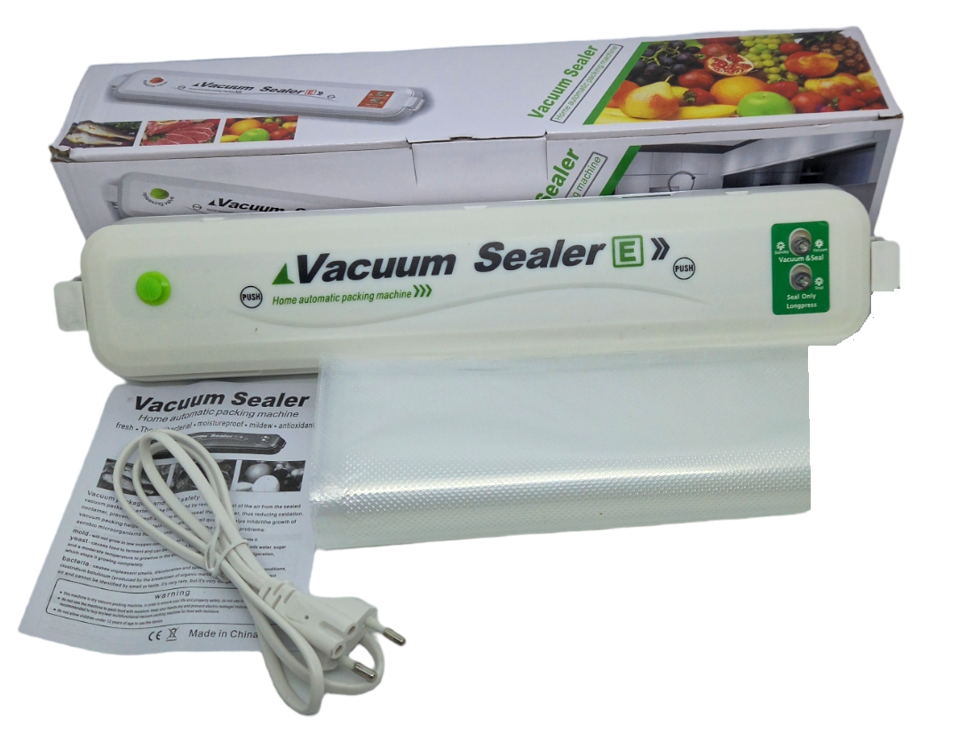 Вакууматор для продуктов и еды Vacuum Sealer и 10 пакетов Белый (10948107)