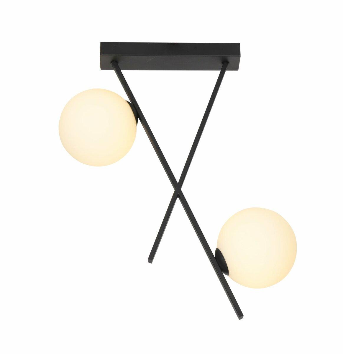 Люстра декоративна Valeso BC84017-2 BK на 2 плафони (44805) - фото 1 Люстра декоративна Valeso BC84017-2 BK на 2 плафони (44805) - фото 1