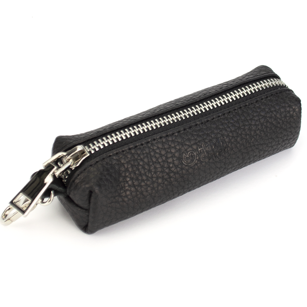 Ключница кожаная мужская HC-103 на молнии Черный - фото 1