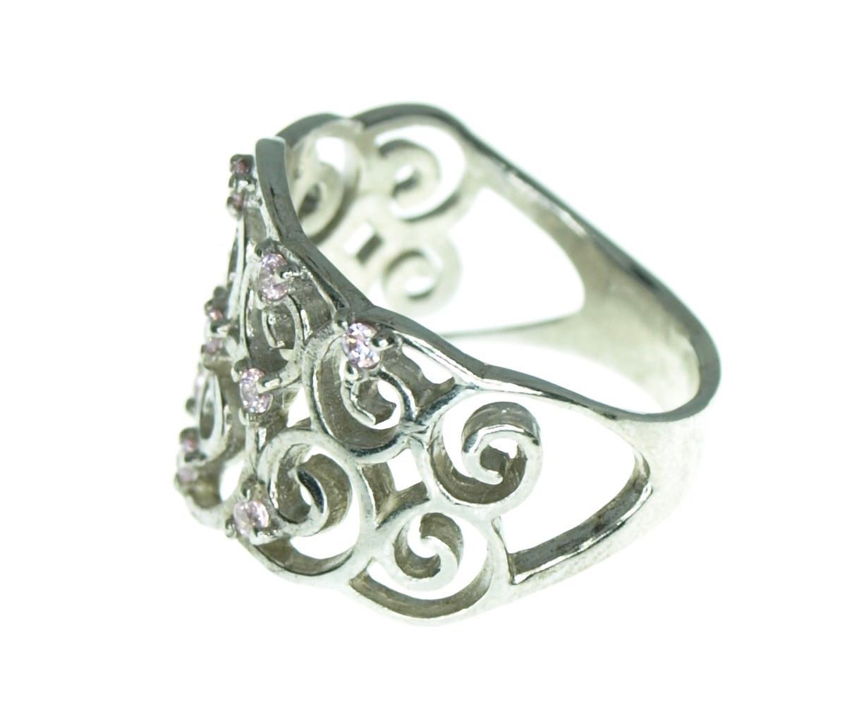 Кольцо из серебра с фианитом р. 15,5 3,10 г (21 01550432) - фото 2 Кольцо из серебра с фианитом р. 15,5 3,10 г (21 01550432) - фото 2