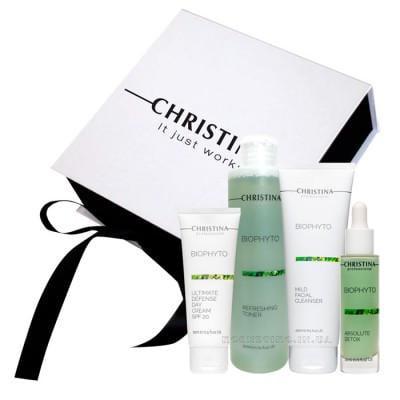 Подарочный набор косметики CHRISTINA Bio Phyto комплексный ежедневный уход для жирной/нормальной и комбинированной кожи 4 средства (2635904672) Подарочный набор косметики CHRISTINA Bio Phyto комплексный ежедневный уход для жирной/нормальной и комбинированной кожи 4 средства (2635904672)