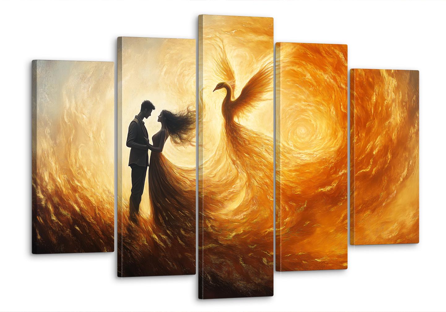 Картина модульна MAKO жар-птиця кохання 80x125 см (MK50569)