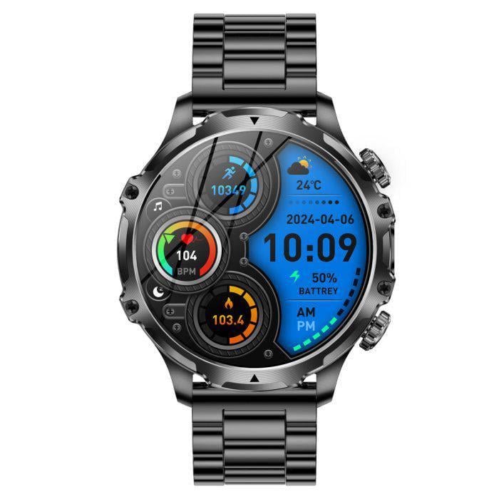 Смарт-часы UWatch Smart Turbo Power Steel Black с ремешками 2 шт. (1746)