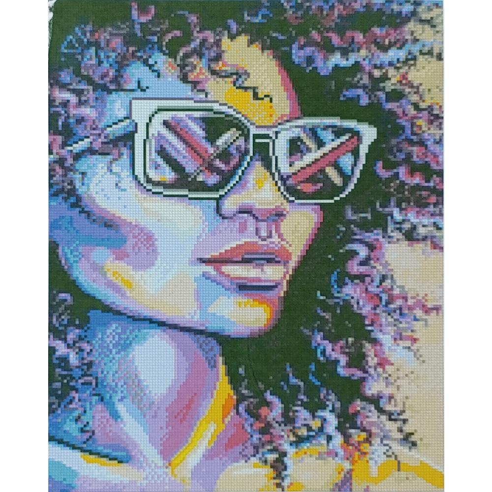 Алмазная мозаика Strateg Премиум Экзотическая девушка 40x50 см (D0046)