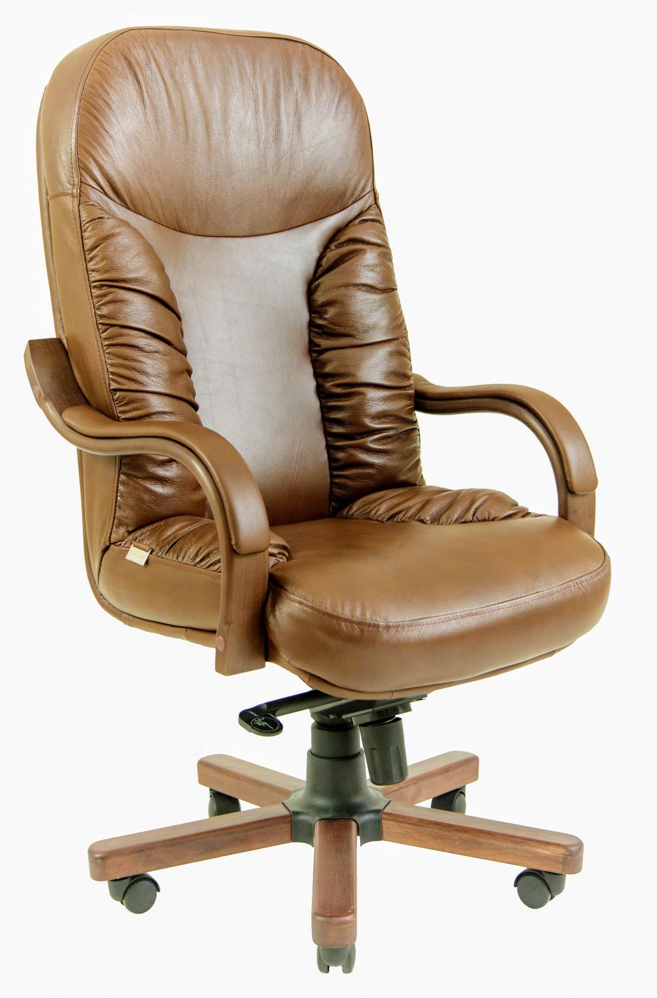 Кресло офисное компьютерное Буфорд Мадрас Marrone Wood Lux М3 MultiBlock Светло-коричневый