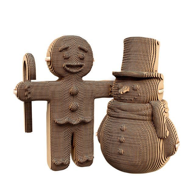 3D Пазл картонный Cartonic Пряничный человечек и Снеговик (CARTGINGER)
