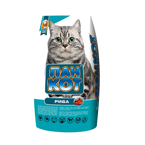 Сухий корм Пан Кіт Риба для дорослих кішок 10 кг