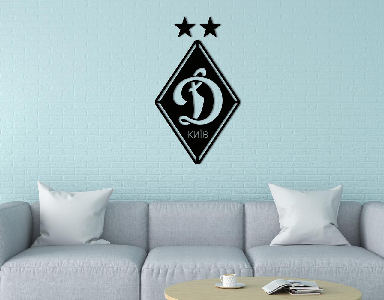 Декоративное панно на стену Upwood Decor Dynamo Kyiv 80х138,4 см Black (1579358168)