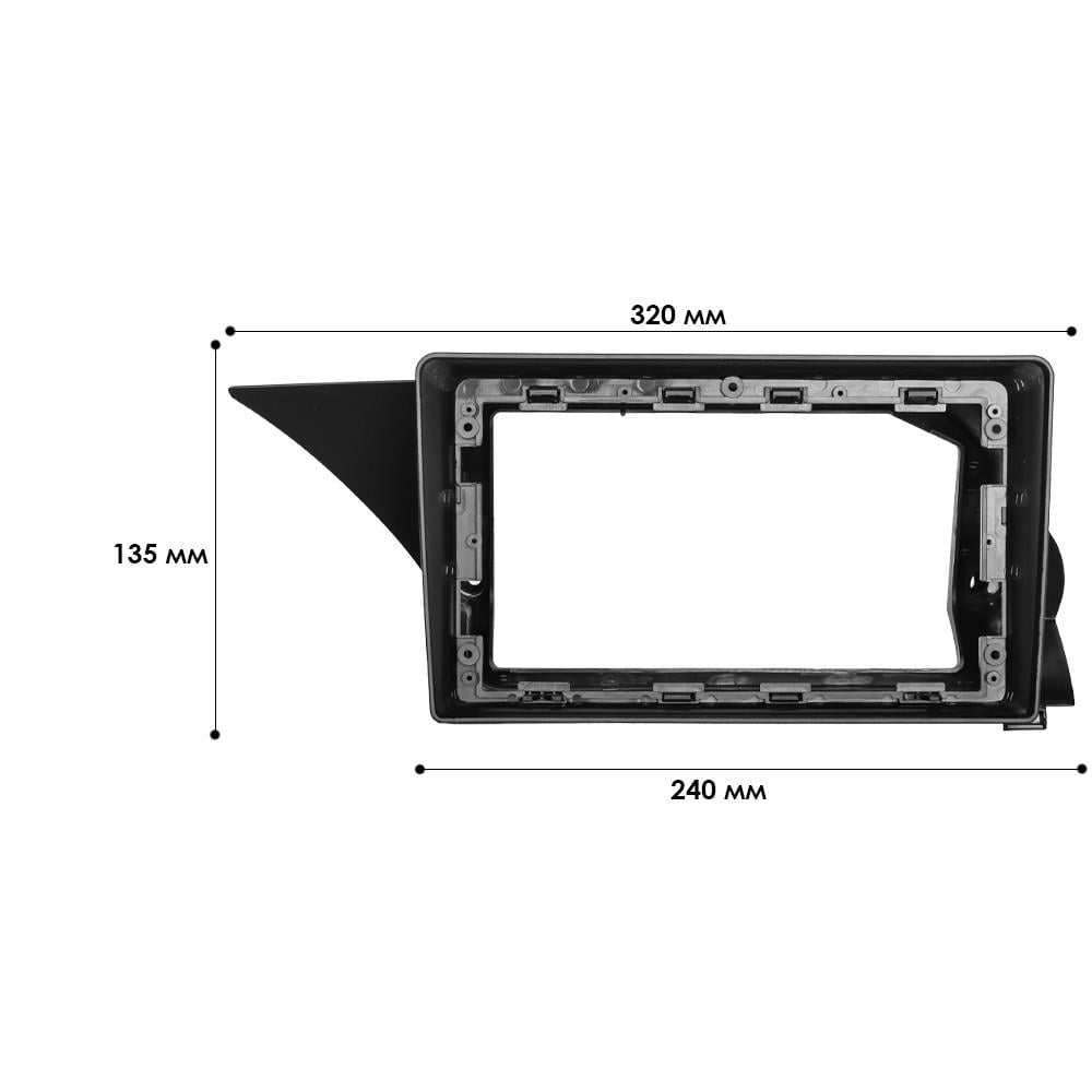 Перехідна рамка 9" Lesko Mercedes Benz GLK Class X204 2012-2015 (7579) - фото 4