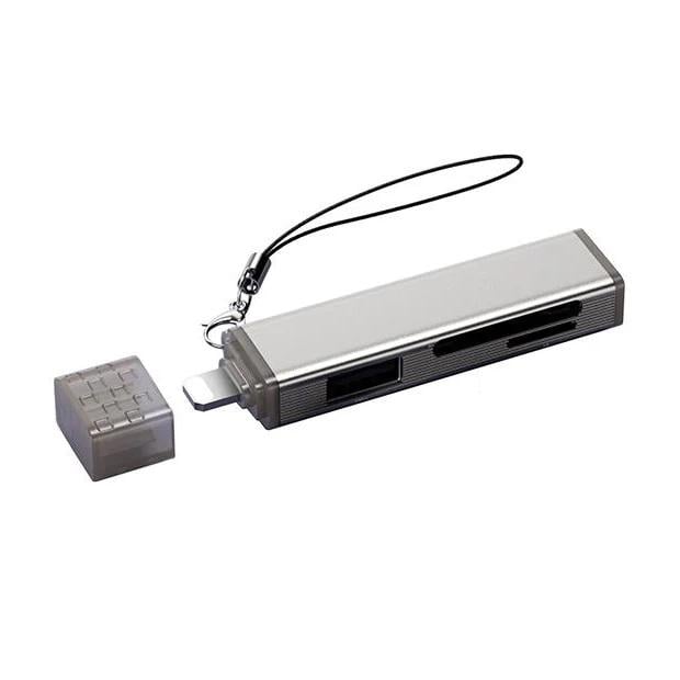 Кардридер BAVIN OTG-93 3 в 1 Lightning/TF/SD/USB 2.0 Gray