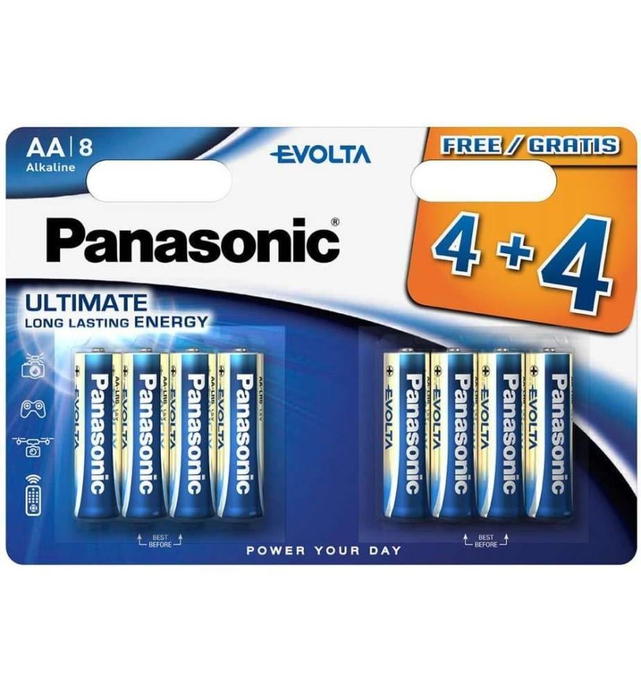 Батарейка алкалінова PANASONIC EVOLTA LR06/AA на блістері 8 шт. (3112683193)