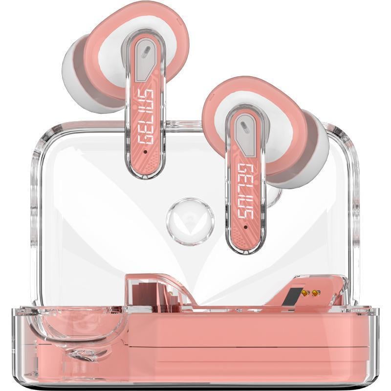 Наушники беспроводные TWS Gelius Incredible 2 GP-TWS033X Pink (2365415920)
