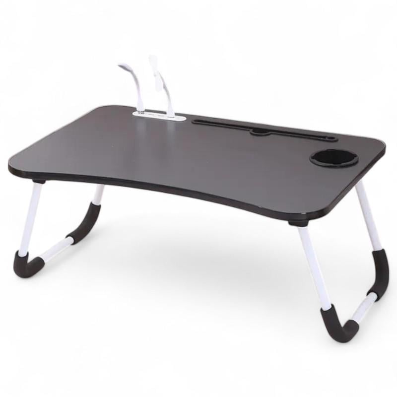 Столик для ноутбука с противоскользящими ножками и подстаканником