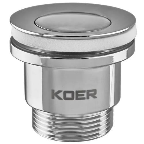 Донный клапан нажимной для раковины KOER PW-02-01 KR3399 универсальный Хром (196592) Донный клапан нажимной для раковины KOER PW-02-01 KR3399 универсальный Хром (196592)
