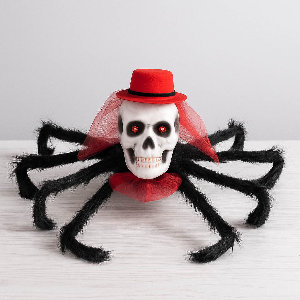 Декор Хэллоуин Паук готический Королева тьмы 90 см