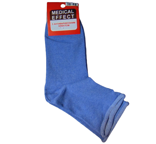 Носки с антиварикозным эффектом Житомир Medical Effect р. 36-40 Голубой (1856592436)