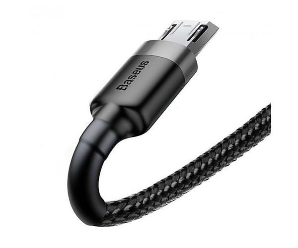 Кабель Data BASEUS Cafule CAMKLF-AG1 MicroUsb 0,5 м Black (41868) - фото 2