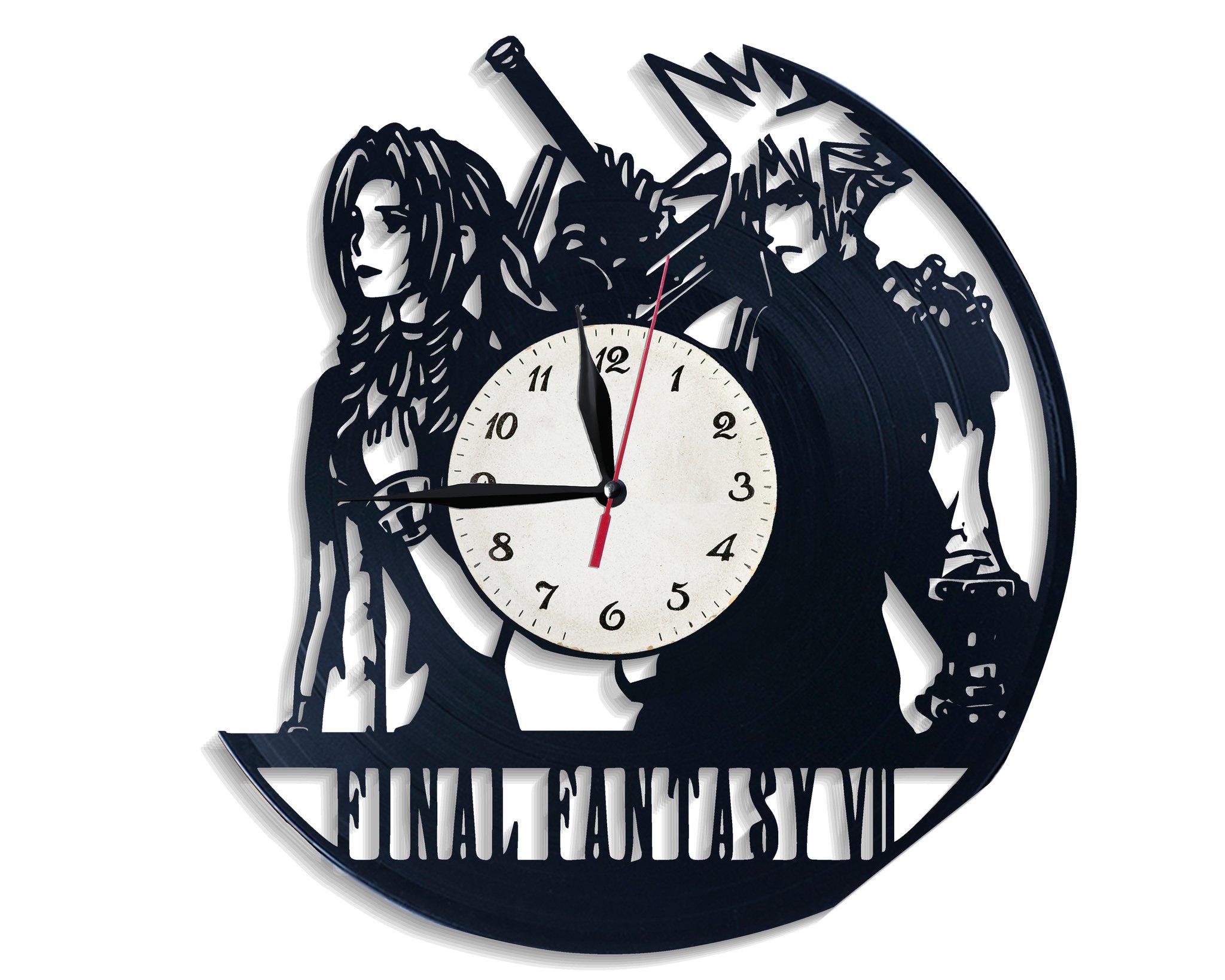 Часы настенные Final Fantasy 2619 из виниловой пластинки