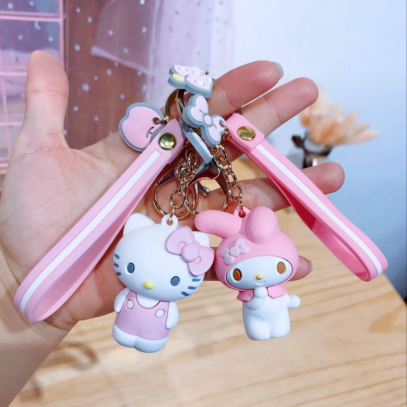 Брелок для ключей Hello Kitty Бело-Розовый (034) - фото 2