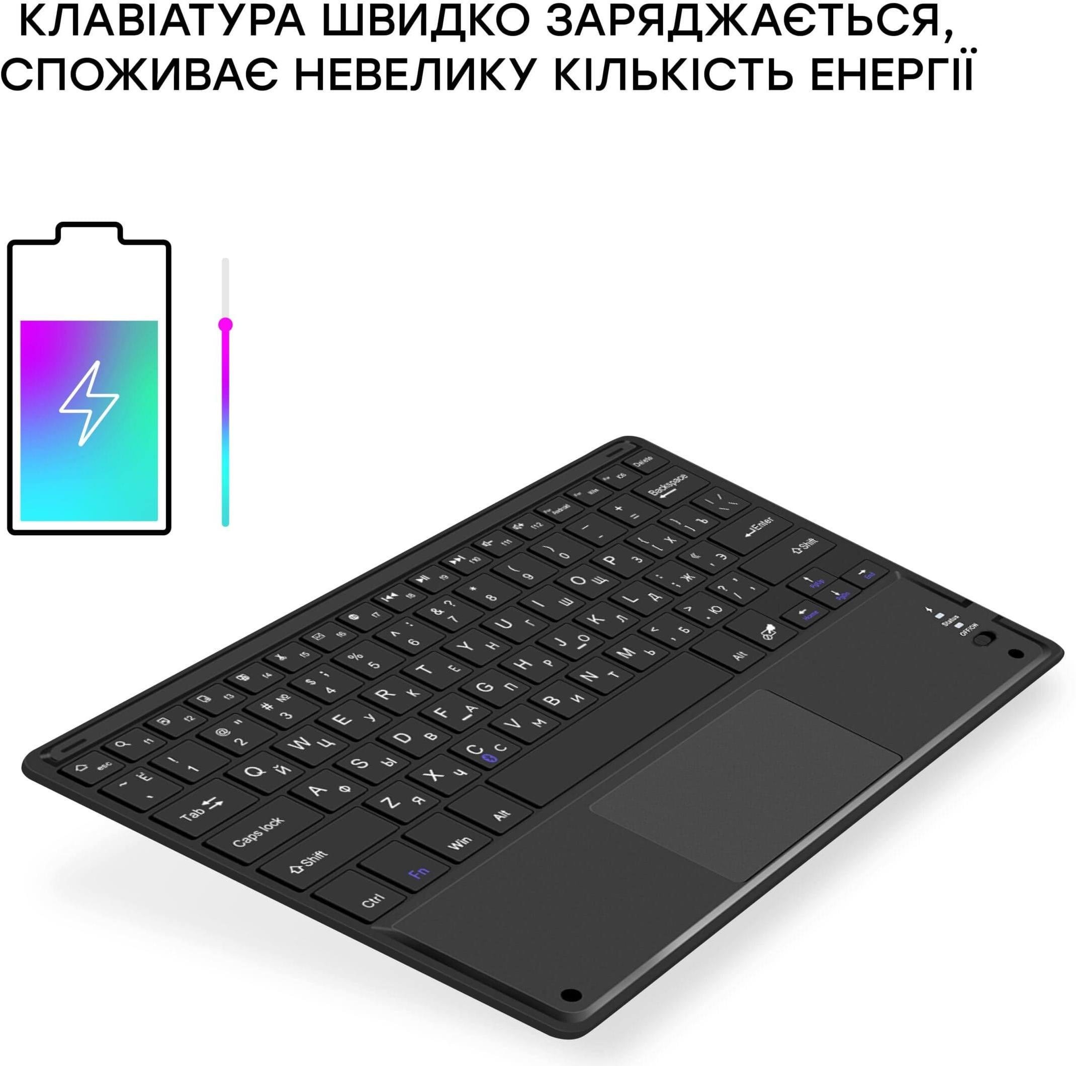 Клавіатура Airon Bluetooth KeyBoard with Touchpad Easy Tap for Smart TV & Tablet (4822352781088) - фото 3