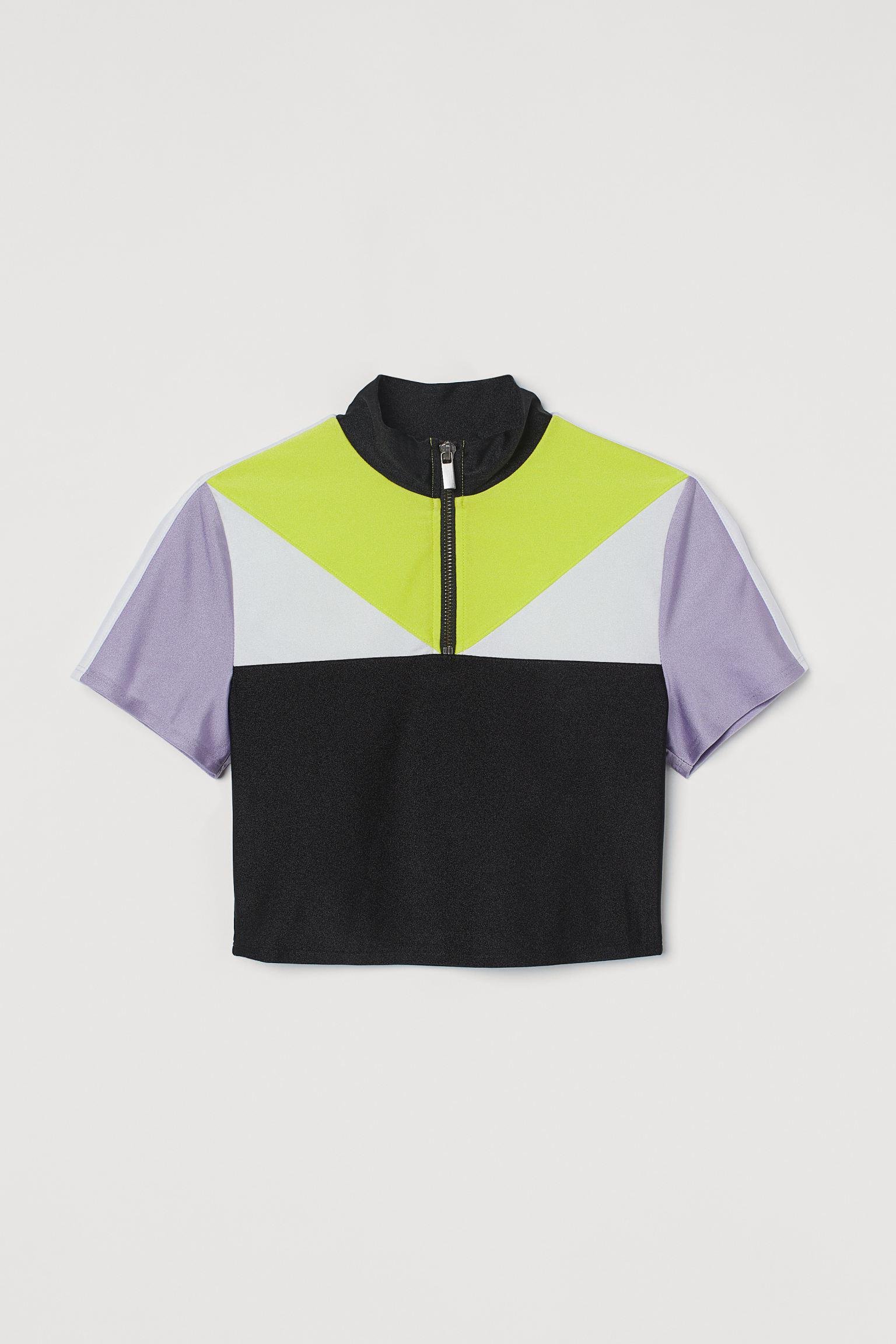 Футболка H&M L Чорно-салатовий (S2607988867)