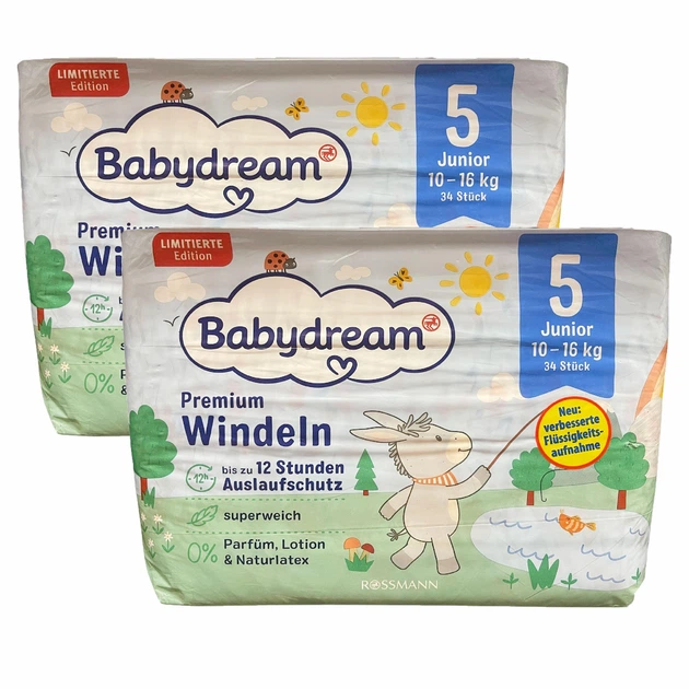 Подгузники Babydream Premium 5 Junior 10-16 кг 68 шт. (97648473) Подгузники Babydream Premium 5 Junior 10-16 кг 68 шт. (97648473)
