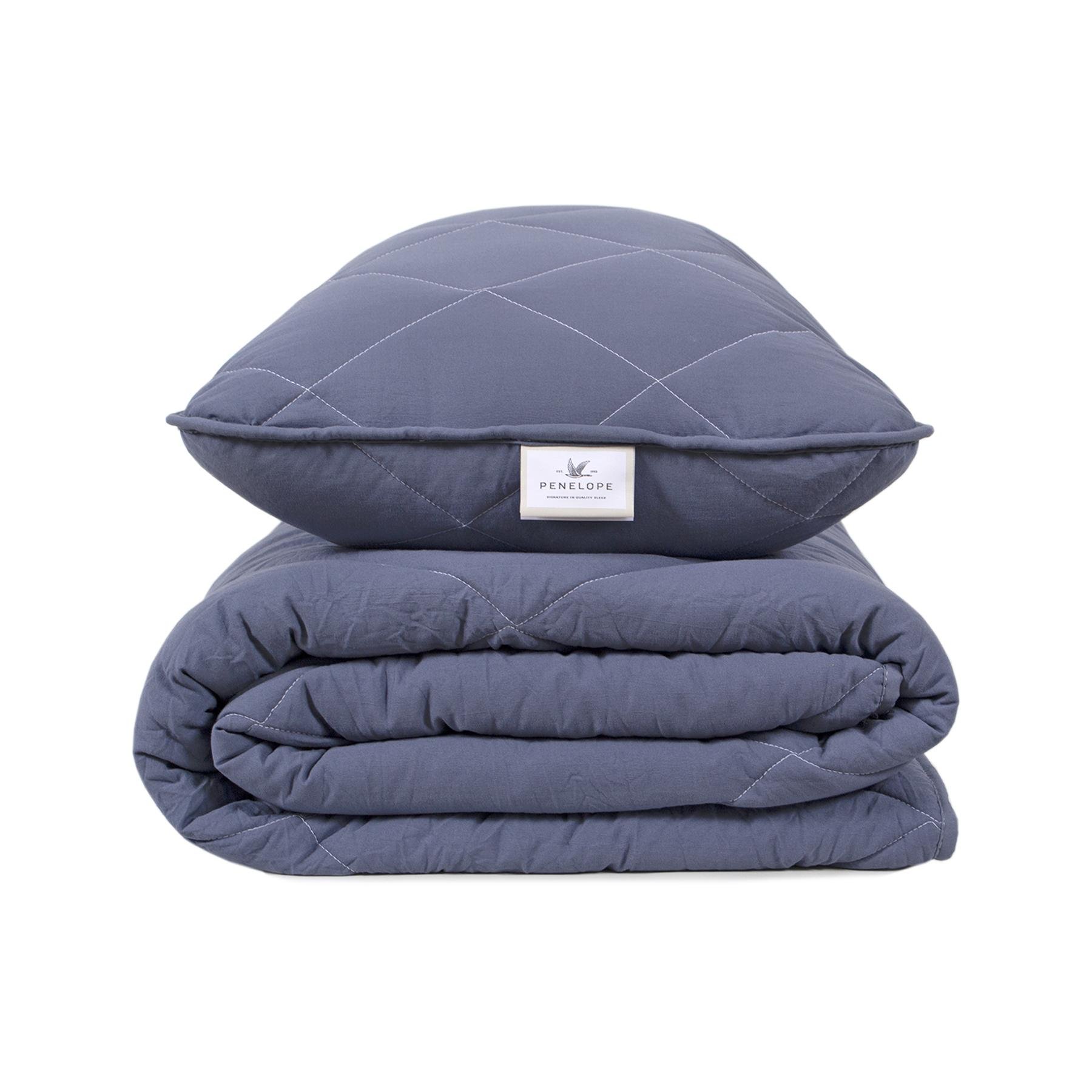 Ковдра з подушкою Penelope Colors in Comfort полуторний Денім (svt-2000022343510) - фото 1 Ковдра з подушкою Penelope Colors in Comfort полуторний Денім (svt-2000022343510) - фото 1