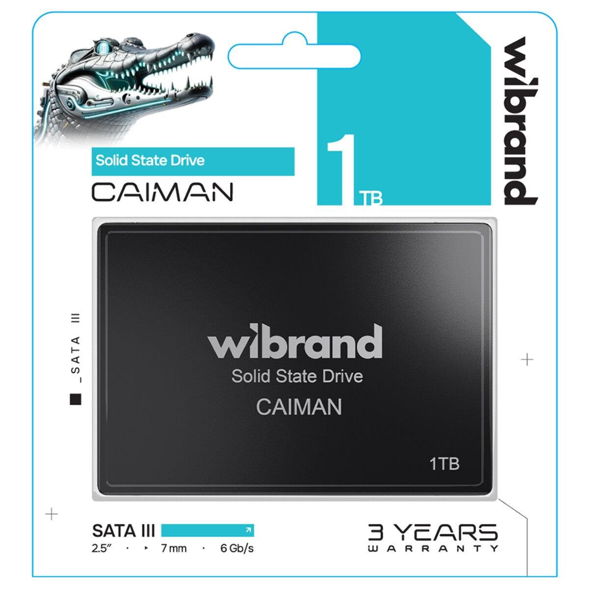 SSD-диск Wibrand Caiman 1 Тб 2,5" 7 мм (WI2.5SSD/CA1TBST) - фото 2