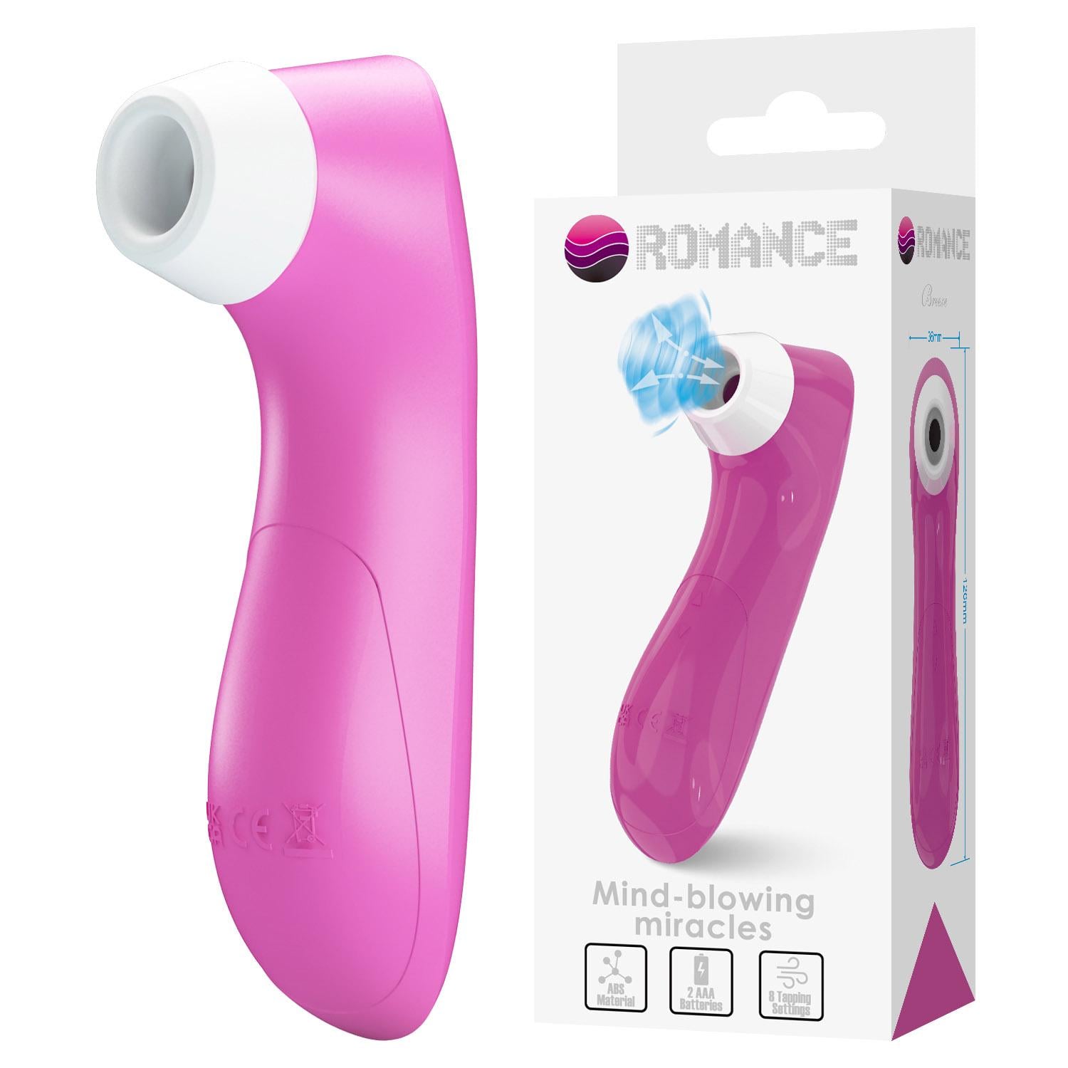 Вакуумный стимулятор клитора Baile Romance 12,6х3,6 см Розовый (MC40 BI-300143)