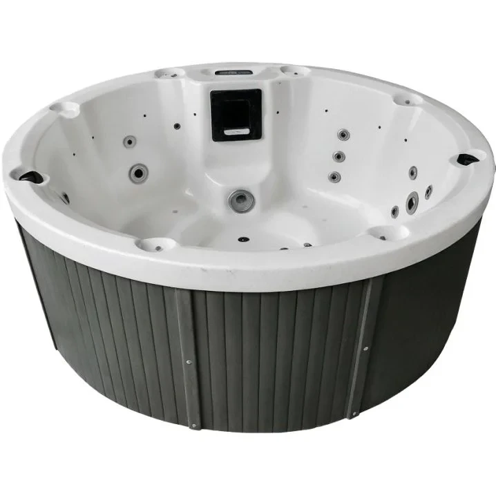 СПА-бассейн гидромассажный Aquajoy Lagoon Ø 195x82 см на 7 человек 24 форсунки подогрев Balboa LED (20908)