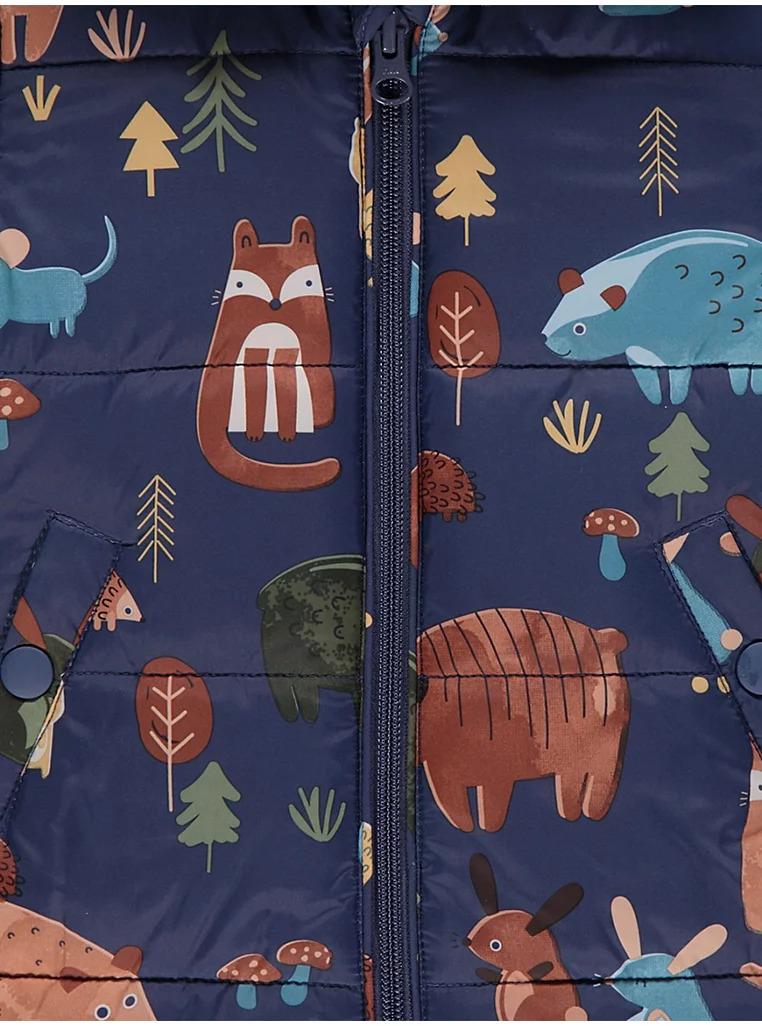 Зимний комбинезон для мальчика George 62-68 см Темно-синий (194832831) - фото 3