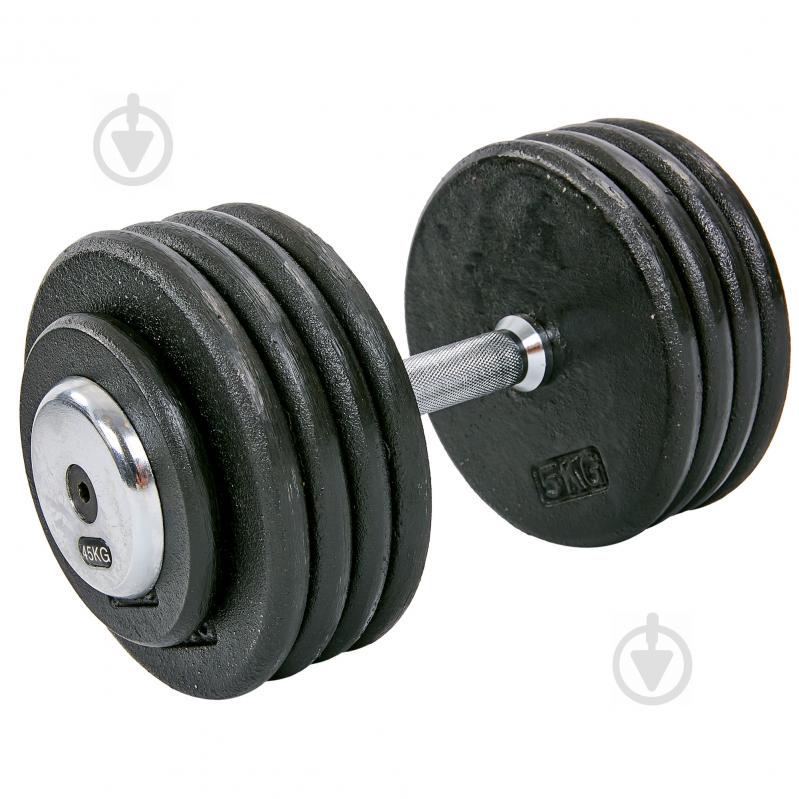 Гантель цельная профессиональная стальная planeta-sport RECORD TA-7231-45 45кг