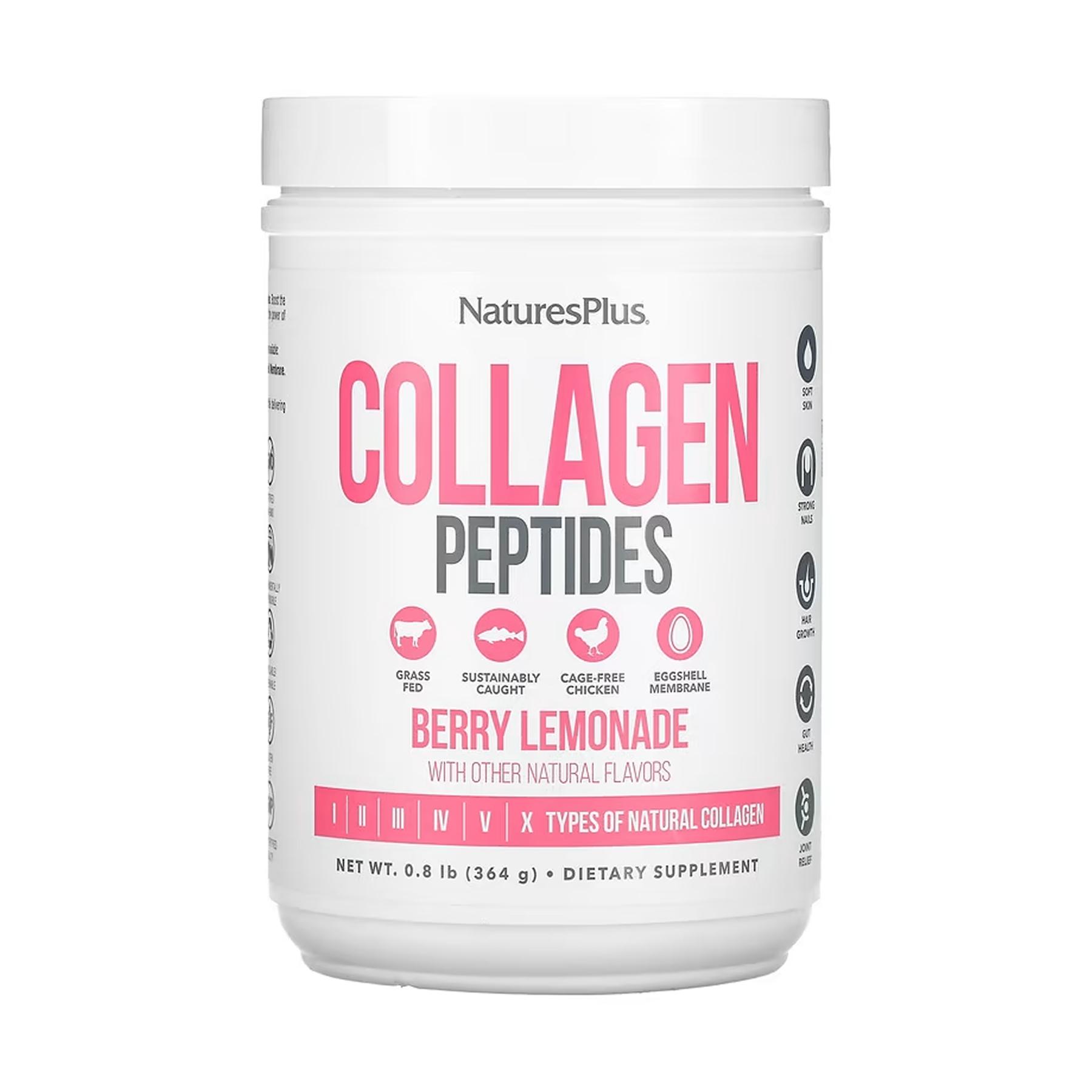Пептиды коллагена Nature's Plus Collagen Peptides 364 г Berry Lemonade (30468)