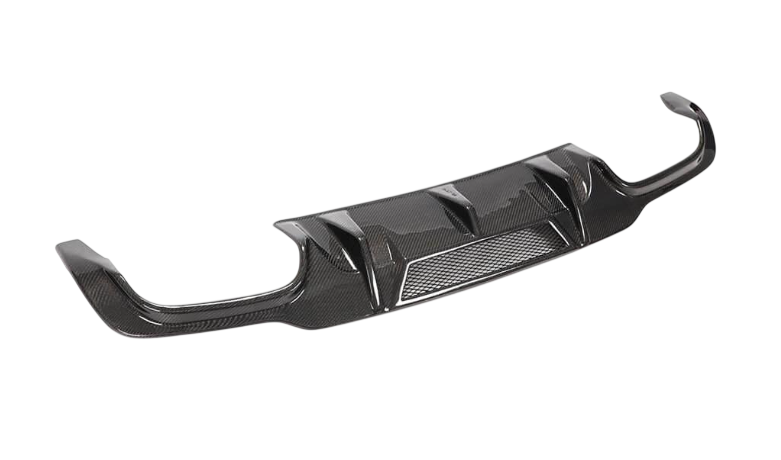 Диффузор заднего бампера DDCarbon V4 для AMG SD/Coupe 2012-2014 для Mercedes C-class W204 2007-2015 гг. натуральный карбон (147851)