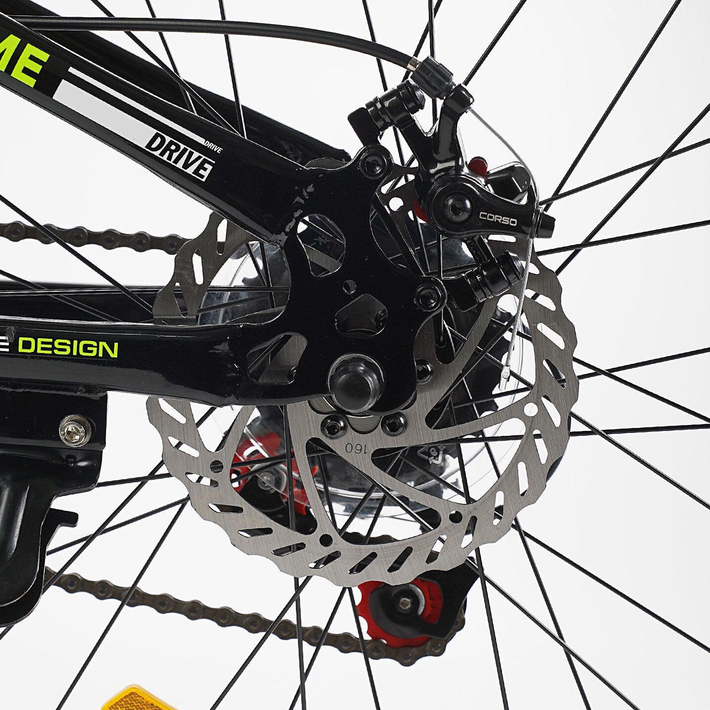 Велосипед горный подростковый Corso Patrol 24" Черный с желтым - фото 5 Велосипед горный подростковый Corso Patrol 24" Черный с желтым - фото 5