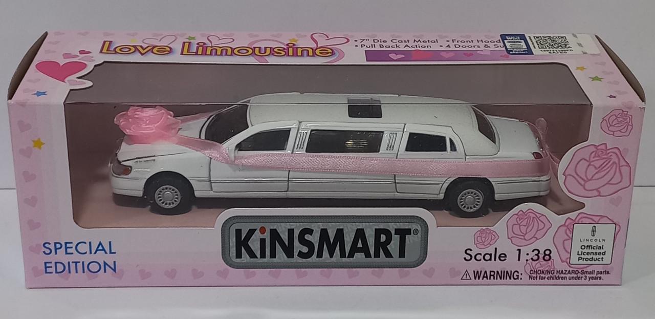 Машинка KT 7001 WW Lincoln KINSMART 1:38 Весільний лімузин 17 см (6903156226017) - фото 2