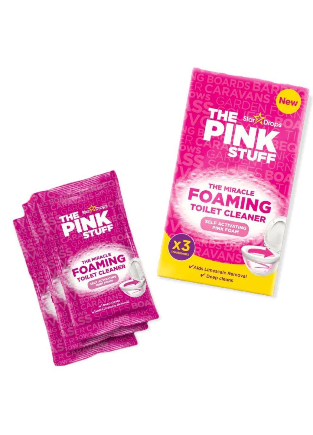 Порошок для чищення унітазу The Pink Stuff The Miracle Foaming Toilet Cleaner 3x100 г (Е-01730) - фото 2