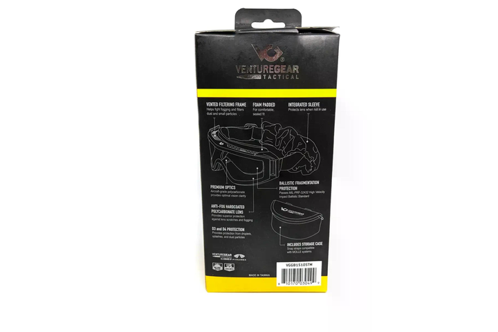 Окуляри захисні Venture Gear Tactical Loadout VGGB1510STM полікарбонат Anti-Fog UV400 Прозорий (626899) - фото 2 Окуляри захисні Venture Gear Tactical Loadout VGGB1510STM полікарбонат Anti-Fog UV400 Прозорий (626899) - фото 2