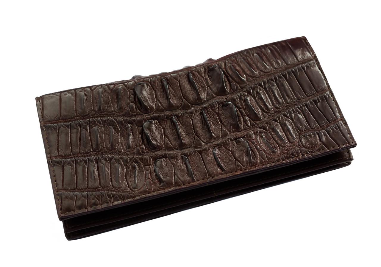 Кошелек из кожи крокодила Ekzotic Leather Коричневый (cw11_3)