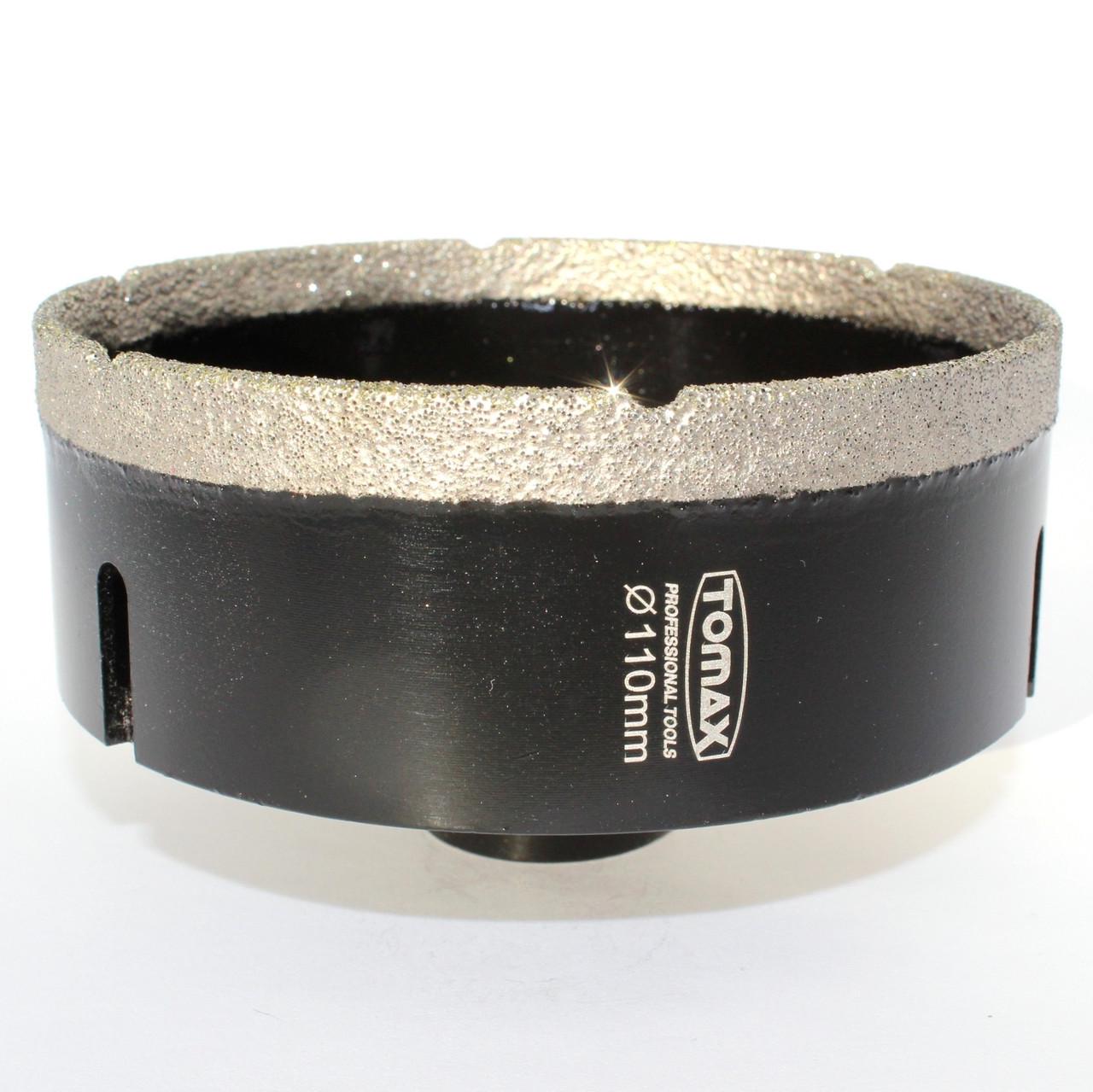 Коронка для плитки/керамогранита TOMAX 110 мм на УШМ/болгарку алмазная (1465081137) - фото 1