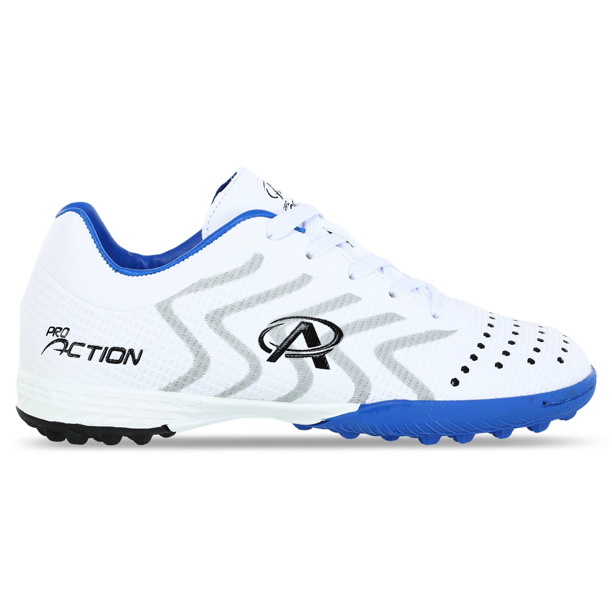 Сороконожки футбольные Pro Action VL22587-TFB-WB р. 36 Белый/Синий