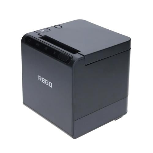 Термопринтер чековый REGO RG-P80B Wi-Fi с автообрезкой 300 мм/с для ленты 58/80 мм Black (30651741)
