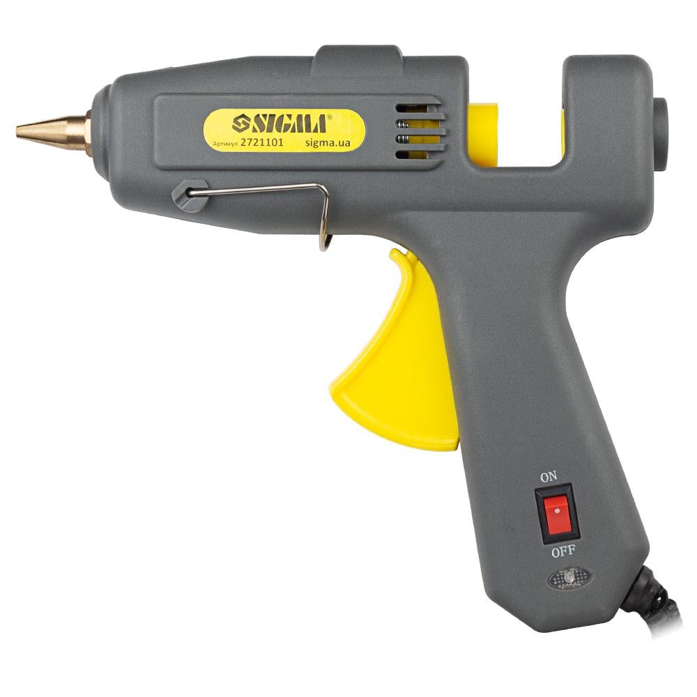 Пістолет клейовий з вимикачем Sigma 2721101 Ø 11.2 мм 100Вт (2721101)