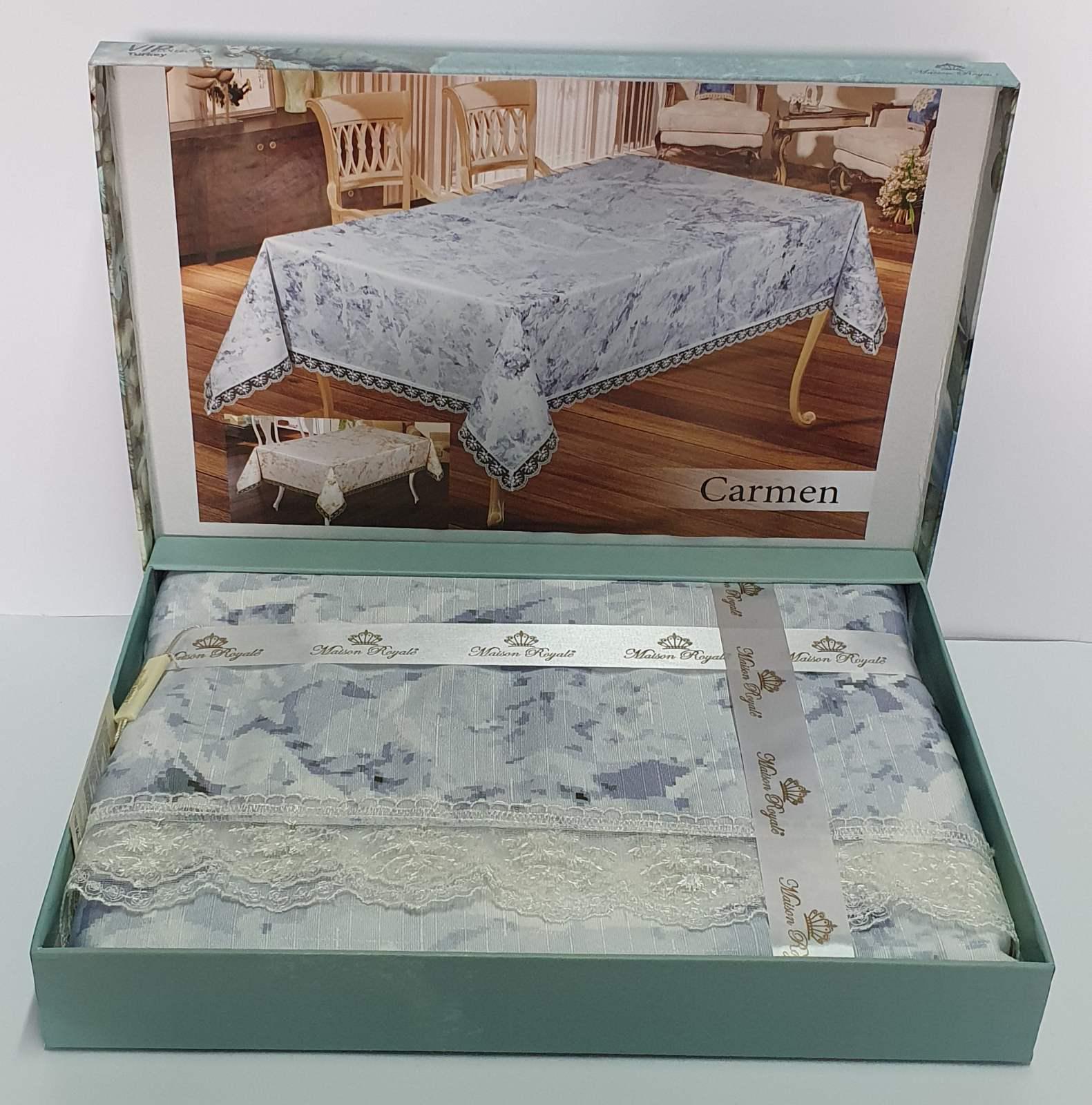 Скатерть Maison Royale 160x220 Carmen Blue V2 (CN5130)