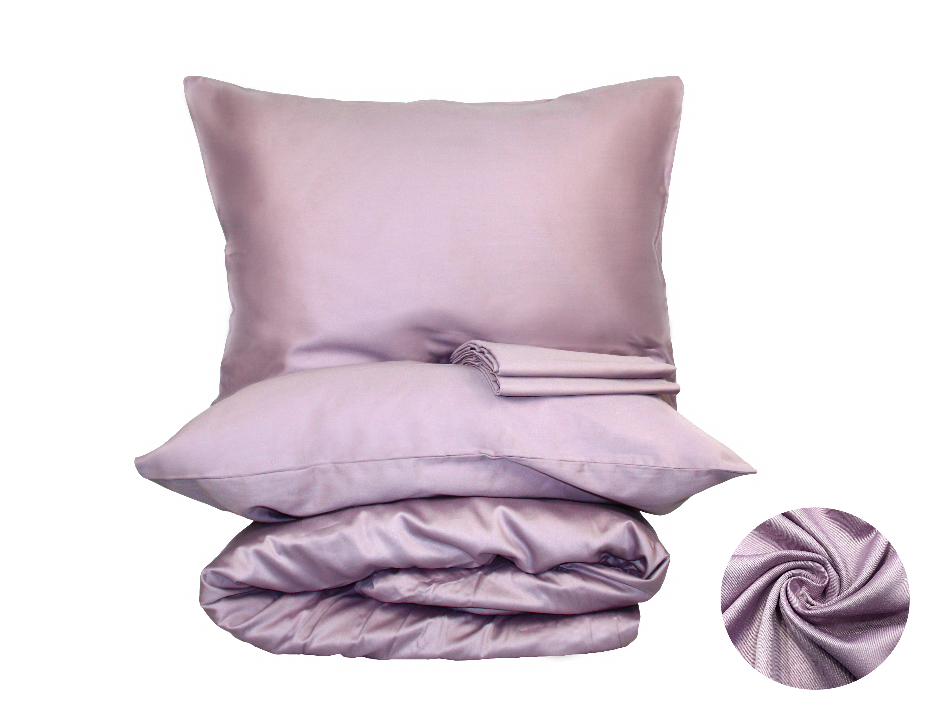 Набор наволочек сатин 50х70 см Лиловый 2 шт