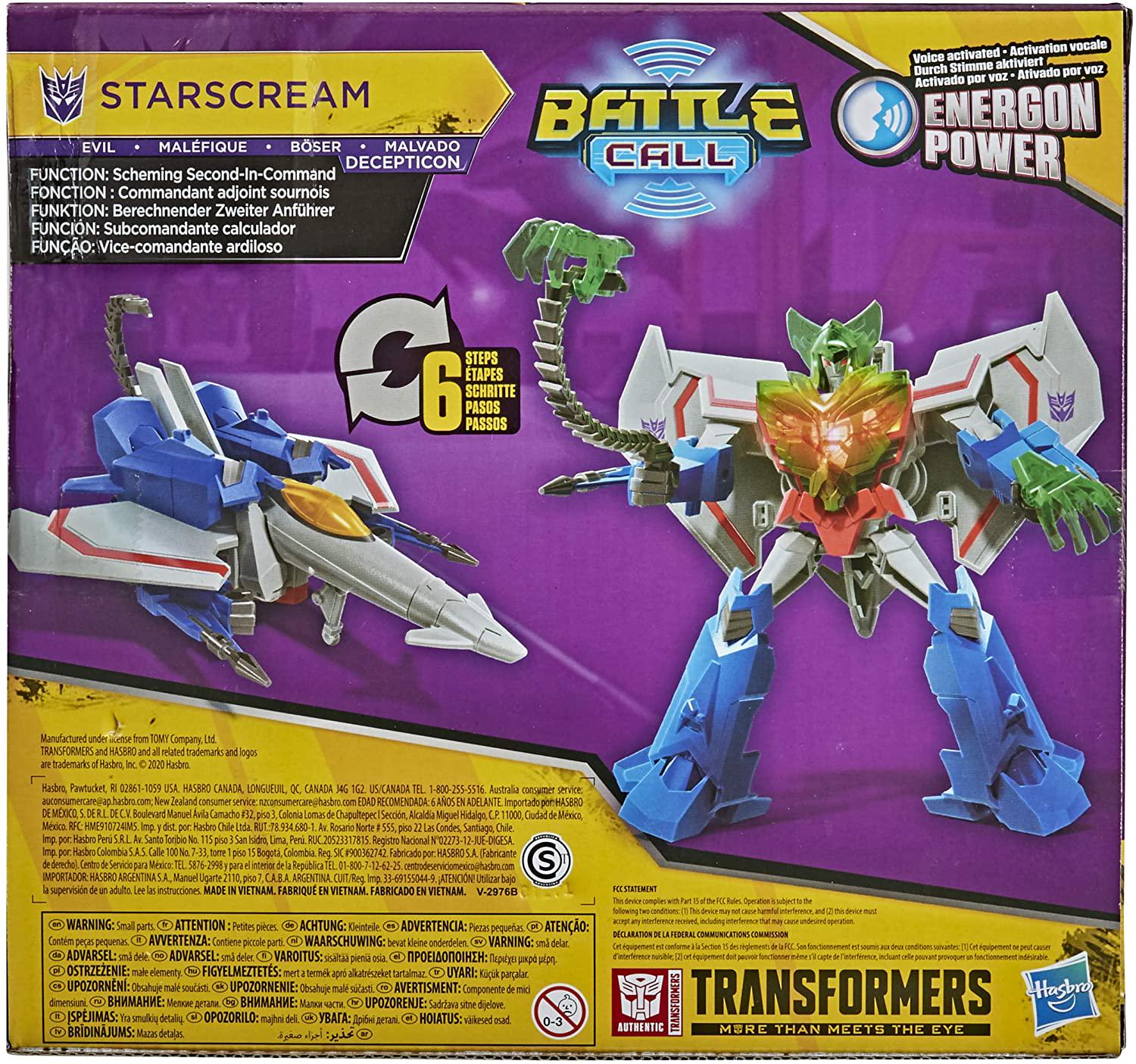Трансформер Кибервселенная Старскрим Transformers Adventures Battle Call Trooper Class Starscream - фото 4