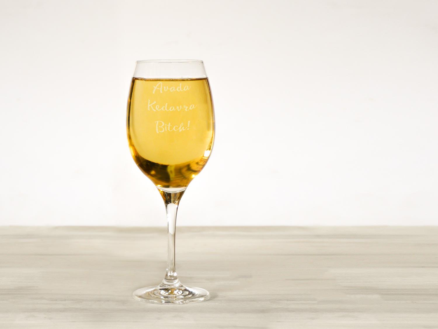 Бокал для вина Woodpresent Avada Kedavra Bitch 360 мл
